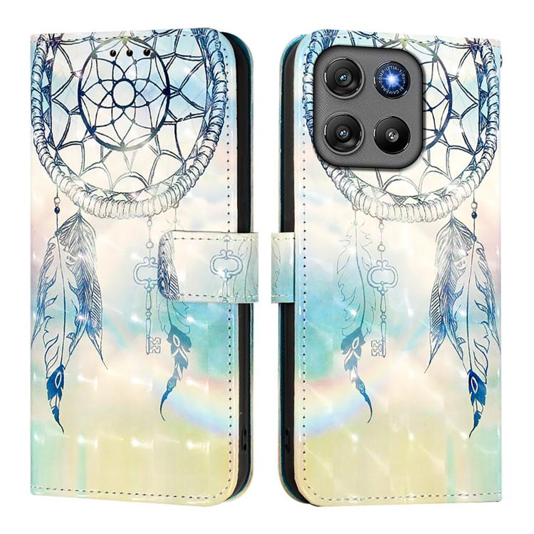 For Motorola Moto G67 Power 5G 3D Painting Horizontal Flip Leather Phone Case