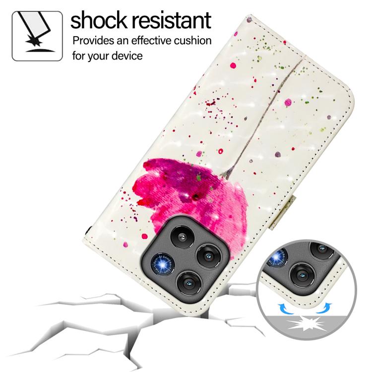 For Motorola Moto G67 Power 5G 3D Painting Horizontal Flip Leather Phone Case