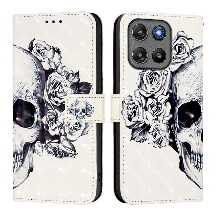 For Motorola Moto G67 Power 5G 3D Painting Horizontal Flip Leather Phone Case