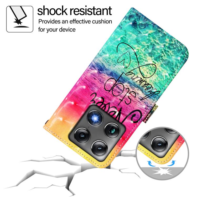 For Motorola Signature 5G 3D Painting Horizontal Flip Leather Phone Case
