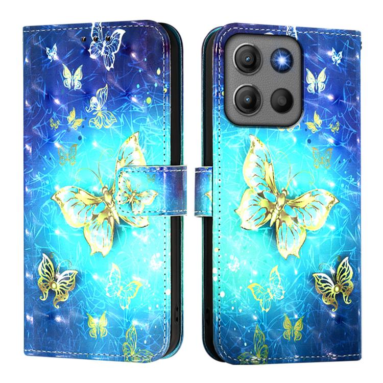 For Motorola Moto G17 / G17 Power / G15 3D Painting Horizontal Flip Leather Phone Case