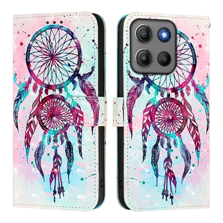 For Motorola Moto G17 / G17 Power / G15 3D Painting Horizontal Flip Leather Phone Case
