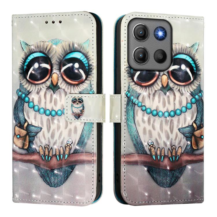 For Motorola Moto G17 / G17 Power / G15 3D Painting Horizontal Flip Leather Phone Case