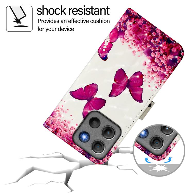 For Motorola Moto G17 / G17 Power / G15 3D Painting Horizontal Flip Leather Phone Case
