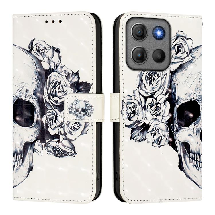 For Motorola Moto G17 / G17 Power / G15 3D Painting Horizontal Flip Leather Phone Case