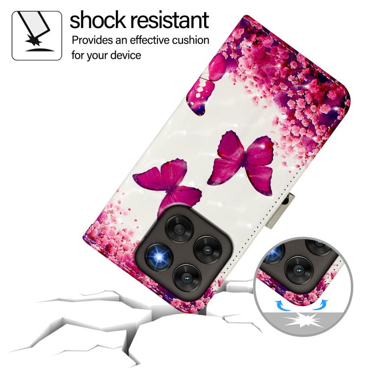For Motorola Moto G87 / G67 / G77 5G 3D Painting Horizontal Flip Leather Phone Case