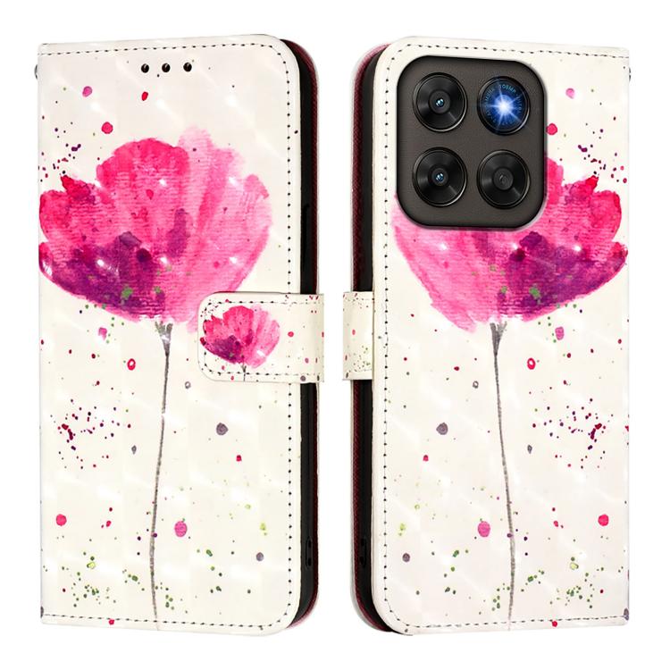 For Motorola Moto G87 / G67 / G77 5G 3D Painting Horizontal Flip Leather Phone Case