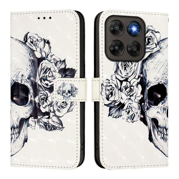 For Motorola Moto G87 / G67 / G77 5G 3D Painting Horizontal Flip Leather Phone Case