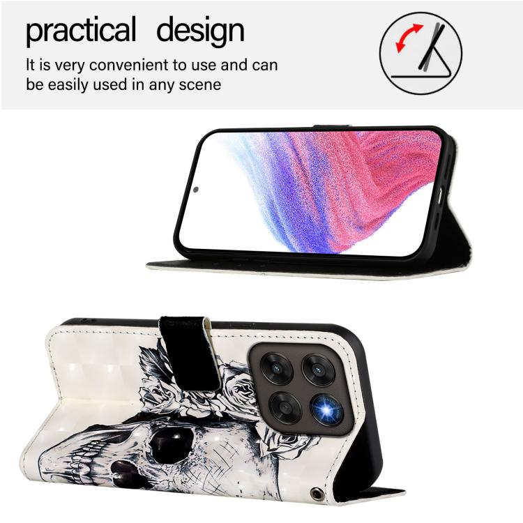 For Motorola Moto G87 / G67 / G77 5G 3D Painting Horizontal Flip Leather Phone Case