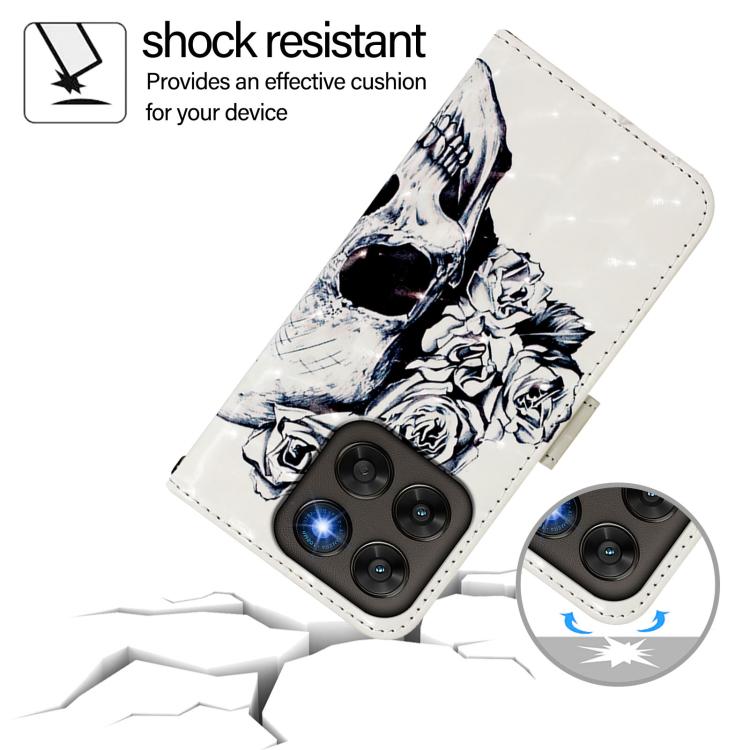 For Motorola Moto G87 / G67 / G77 5G 3D Painting Horizontal Flip Leather Phone Case