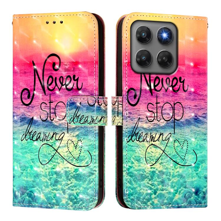 For Motorola Moto G37 / G37 Power / G47 5G 3D Painting Horizontal Flip Leather Phone Case