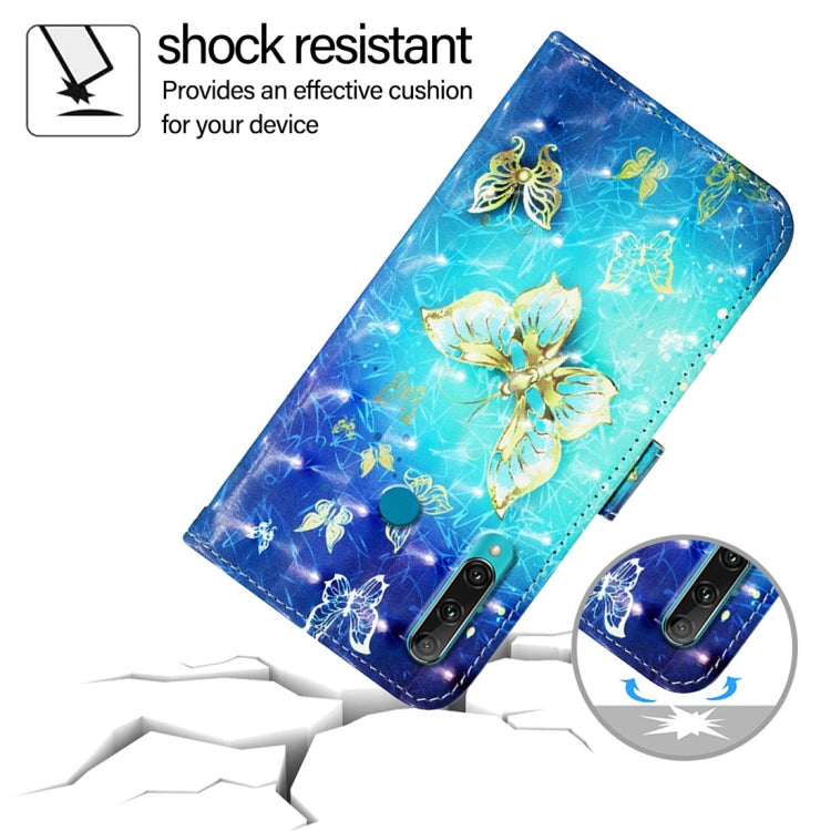 For Huawei Enjoy 9s / P Smart 2019 3D Painting Horizontal Flip Leather Phone Case