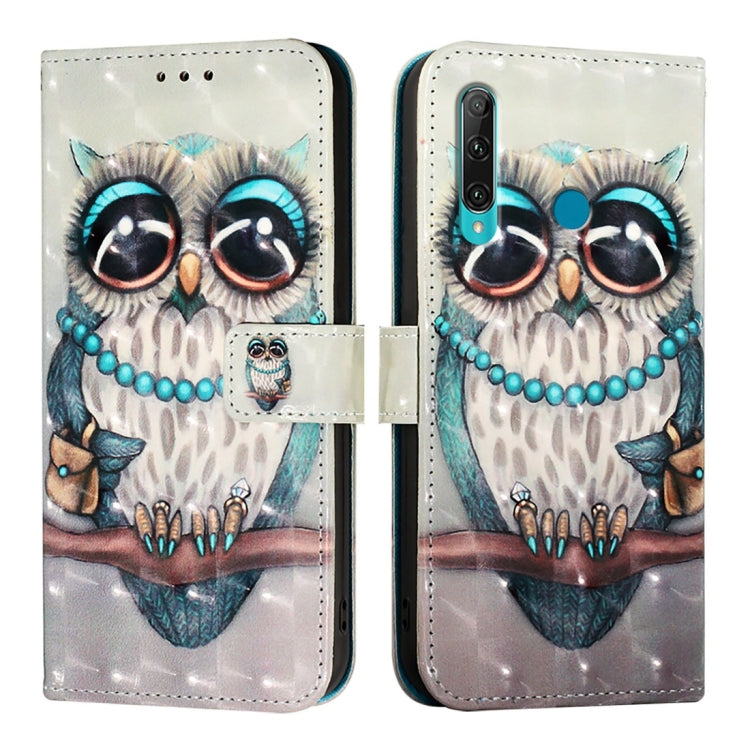 For Huawei Enjoy 9s / P Smart 2019 3D Painting Horizontal Flip Leather Phone Case