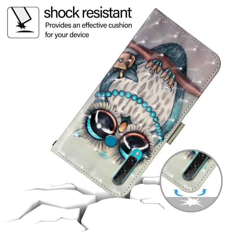 For Huawei Enjoy 9s / P Smart 2019 3D Painting Horizontal Flip Leather Phone Case