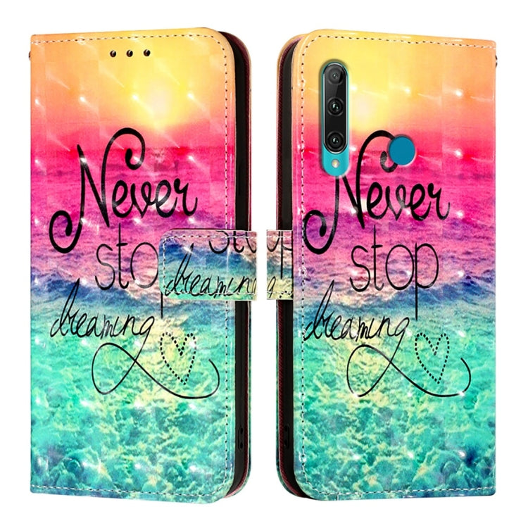 For Huawei Enjoy 9s / P Smart 2019 3D Painting Horizontal Flip Leather Phone Case