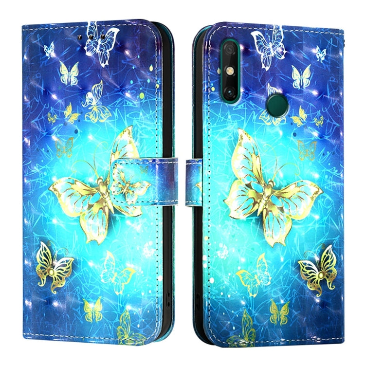 For Huawei Enjoy 20 SE / Y7a 4G 3D Painting Horizontal Flip Leather Phone Case