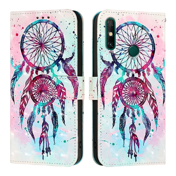 For Huawei Enjoy 20 SE / Y7a 4G 3D Painting Horizontal Flip Leather Phone Case