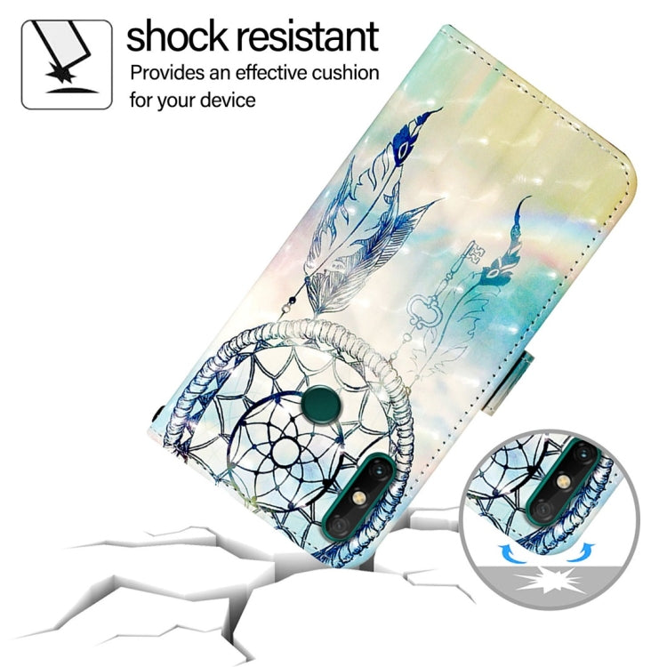 For Huawei Enjoy 20 SE / Y7a 4G 3D Painting Horizontal Flip Leather Phone Case
