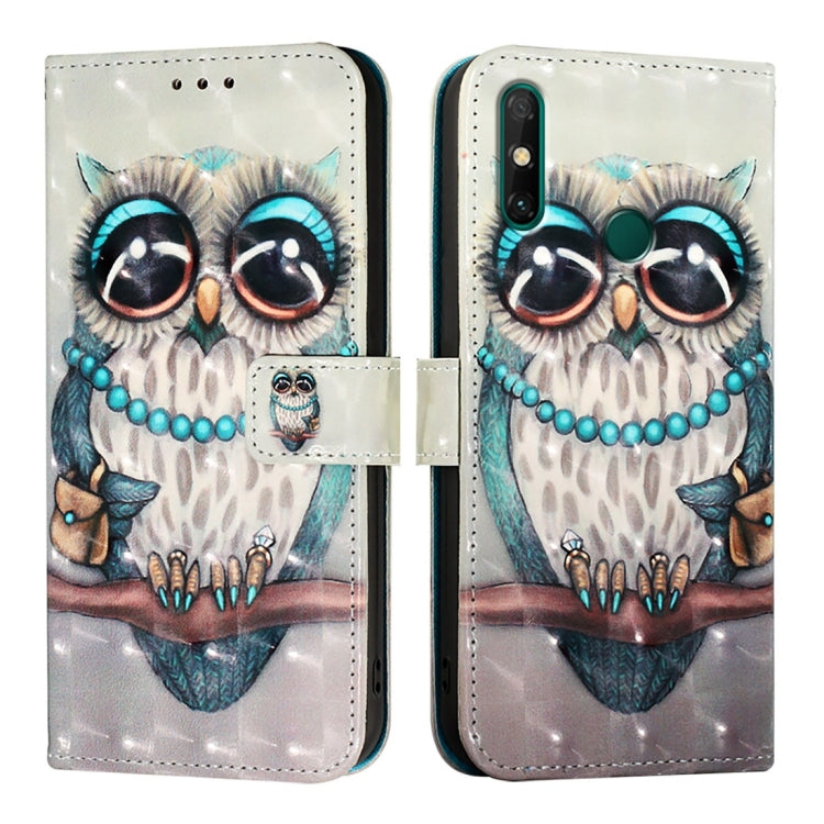 For Huawei Enjoy 20 SE / Y7a 4G 3D Painting Horizontal Flip Leather Phone Case