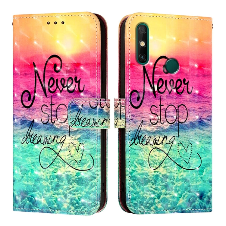 For Huawei Enjoy 20 SE / Y7a 4G 3D Painting Horizontal Flip Leather Phone Case