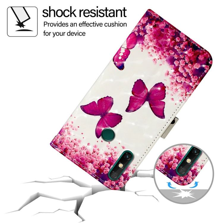 For Huawei Enjoy 20 SE / Y7a 4G 3D Painting Horizontal Flip Leather Phone Case