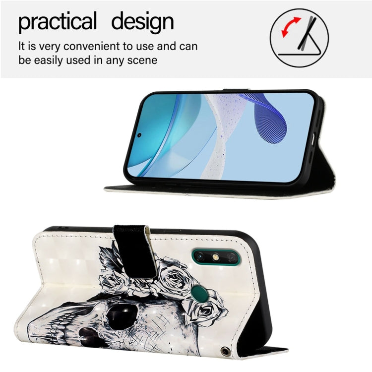 For Huawei Enjoy 20 SE / Y7a 4G 3D Painting Horizontal Flip Leather Phone Case