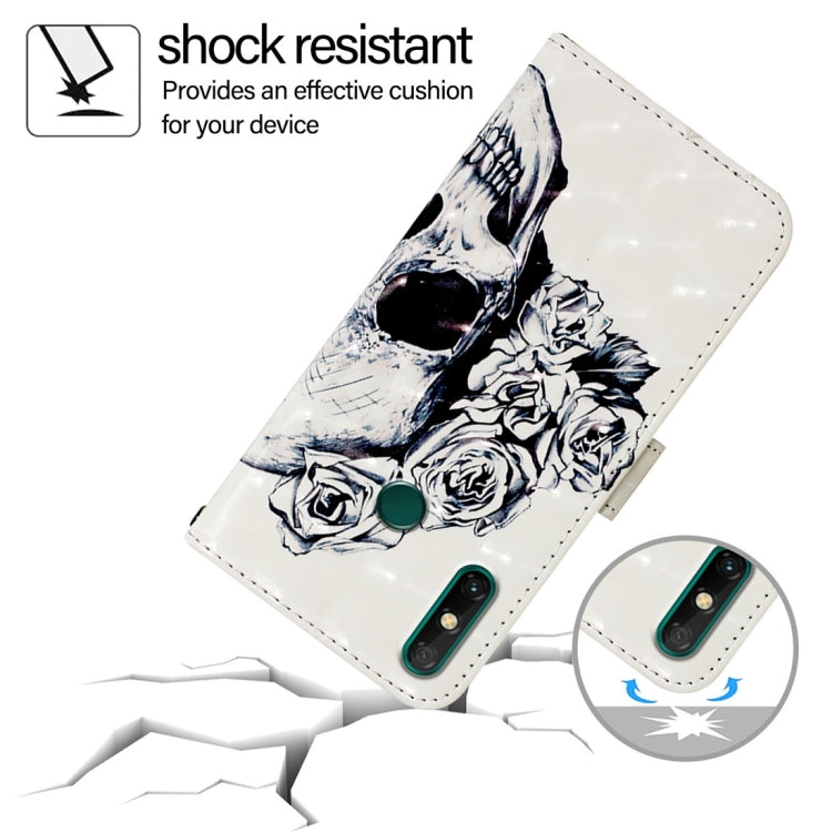 For Huawei Enjoy 20 SE / Y7a 4G 3D Painting Horizontal Flip Leather Phone Case