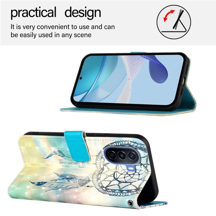 For Huawei Enjoy 50 4G / Nova Y70 Plus 3D Painting Horizontal Flip Leather Phone Case
