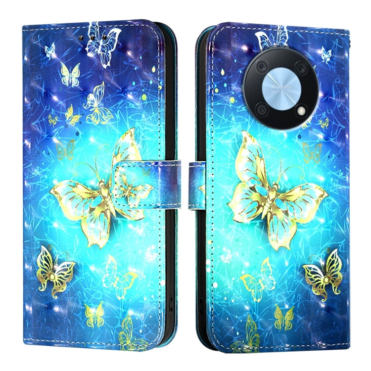 For Huawei Enjoy 50 Pro 4G / Nova Y90 3D Painting Horizontal Flip Leather Phone Case