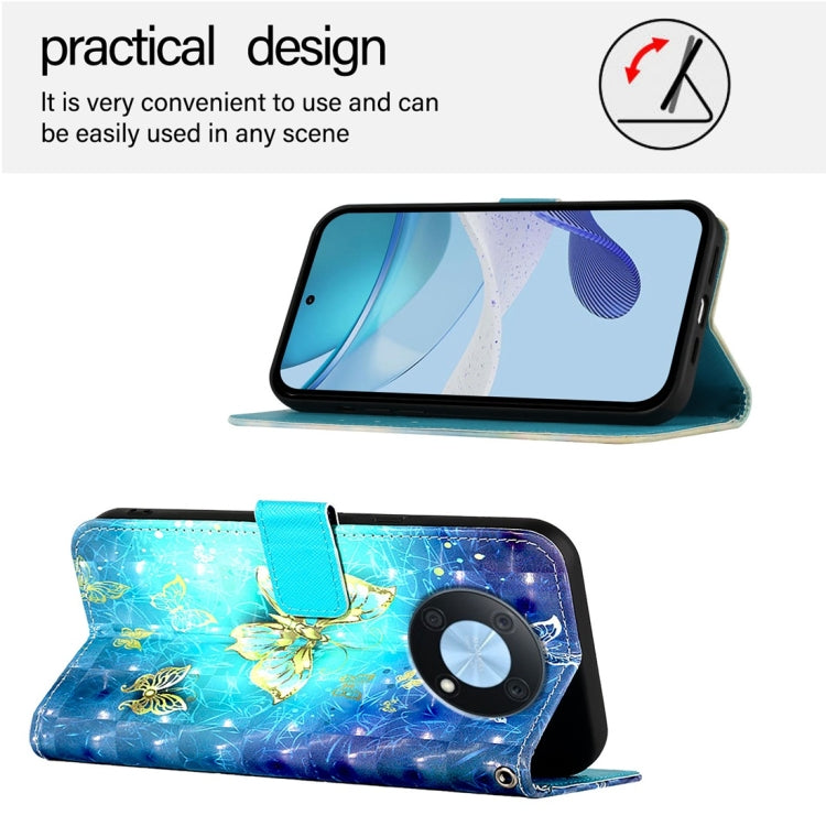 For Huawei Enjoy 50 Pro 4G / Nova Y90 3D Painting Horizontal Flip Leather Phone Case