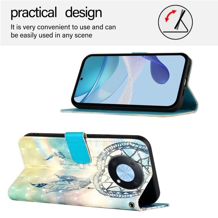 For Huawei Enjoy 50 Pro 4G / Nova Y90 3D Painting Horizontal Flip Leather Phone Case