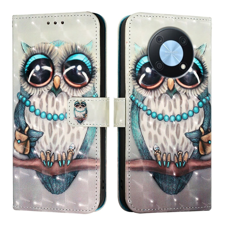 For Huawei Enjoy 50 Pro 4G / Nova Y90 3D Painting Horizontal Flip Leather Phone Case