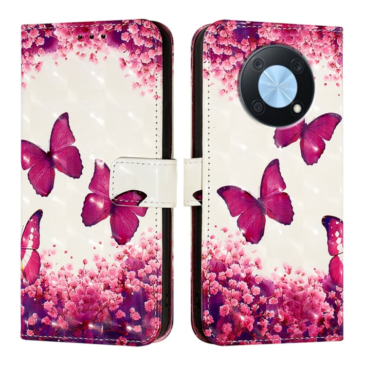 For Huawei Enjoy 50 Pro 4G / Nova Y90 3D Painting Horizontal Flip Leather Phone Case