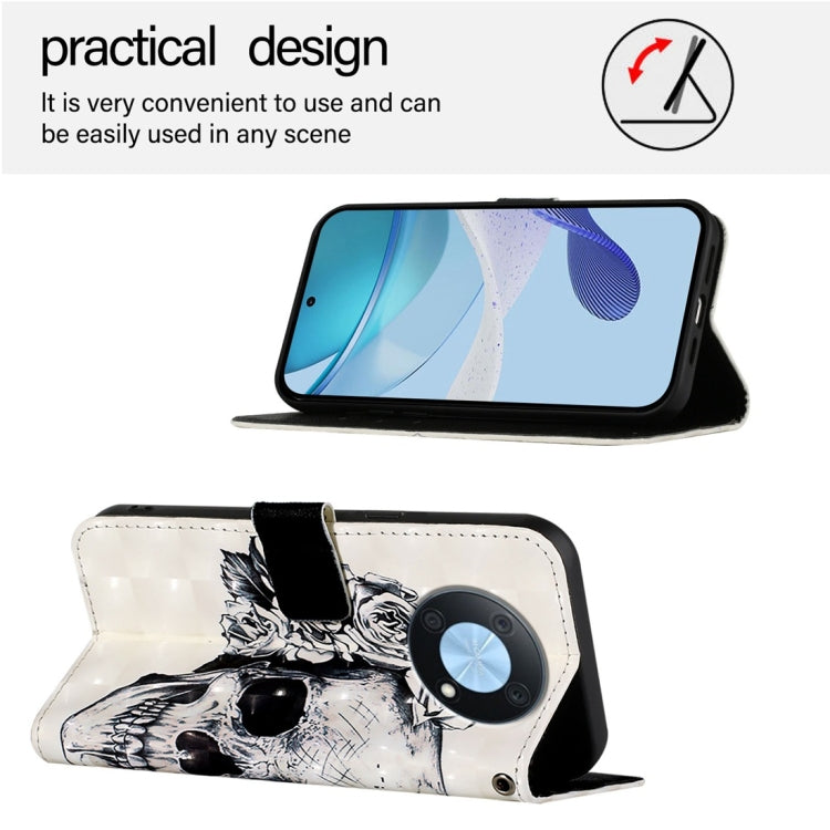 For Huawei Enjoy 50 Pro 4G / Nova Y90 3D Painting Horizontal Flip Leather Phone Case