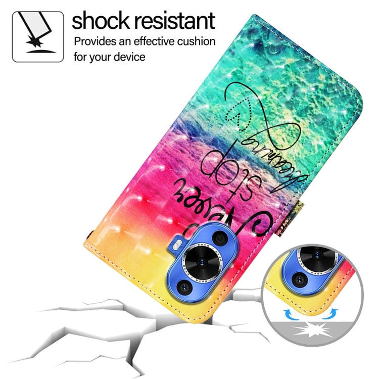 For Huawei nova 12s Global 3D Painting Horizontal Flip Leather Phone Case
