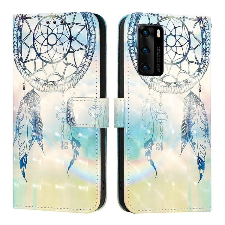 For Huawei P40 3D Painting Horizontal Flip Leather Phone Case