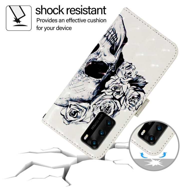 For Huawei P40 3D Painting Horizontal Flip Leather Phone Case
