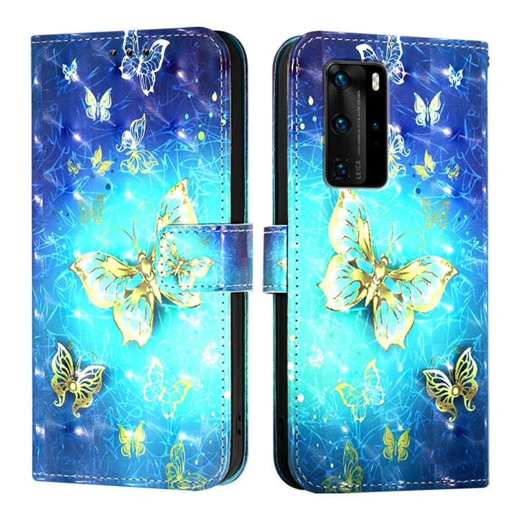 For Huawei P40 Pro 3D Painting Horizontal Flip Leather Phone Case