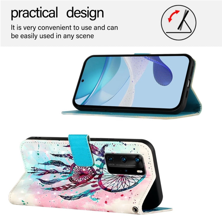 For Huawei P40 Pro 3D Painting Horizontal Flip Leather Phone Case