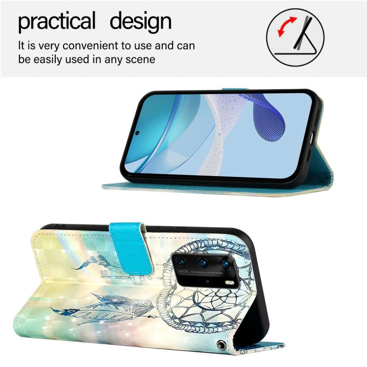 For Huawei P40 Pro 3D Painting Horizontal Flip Leather Phone Case