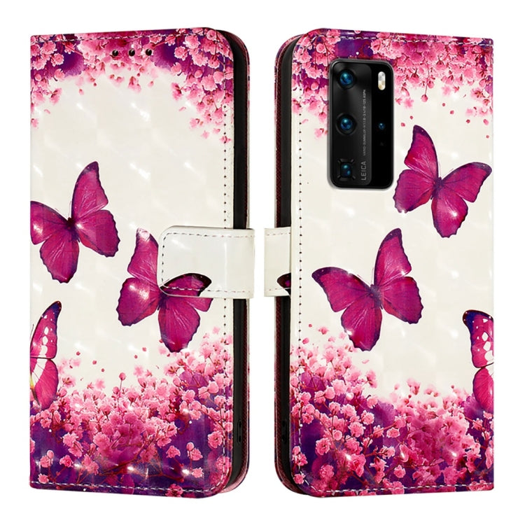 For Huawei P40 Pro 3D Painting Horizontal Flip Leather Phone Case