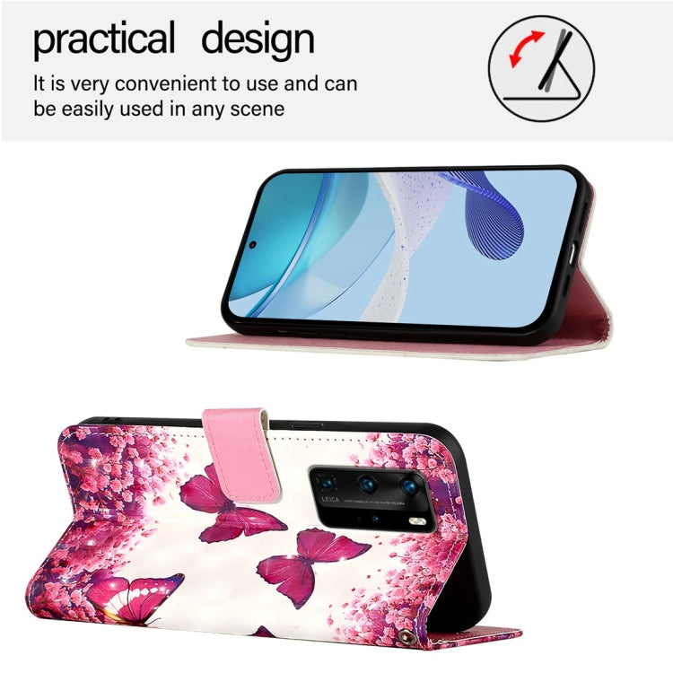 For Huawei P40 Pro 3D Painting Horizontal Flip Leather Phone Case