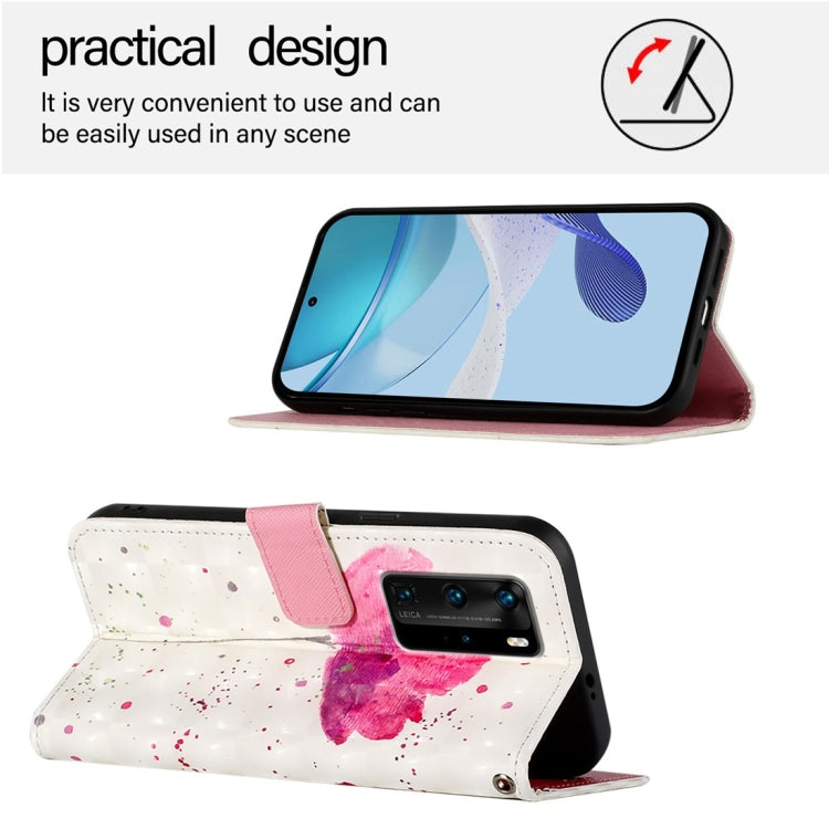For Huawei P40 Pro 3D Painting Horizontal Flip Leather Phone Case