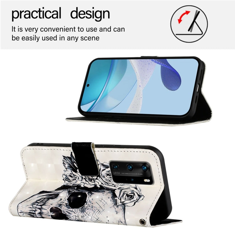 For Huawei P40 Pro 3D Painting Horizontal Flip Leather Phone Case