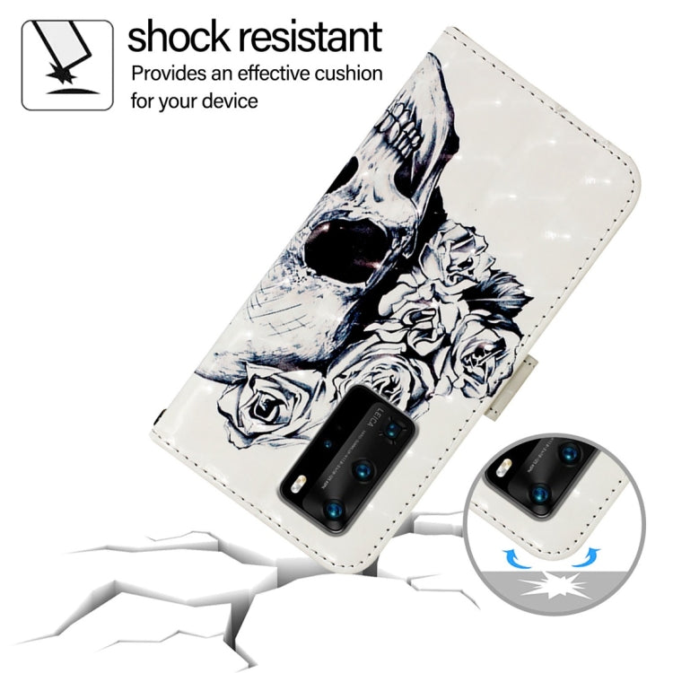 For Huawei P40 Pro 3D Painting Horizontal Flip Leather Phone Case