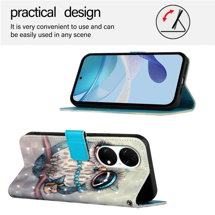 For Huawei P50 3D Painting Horizontal Flip Leather Phone Case