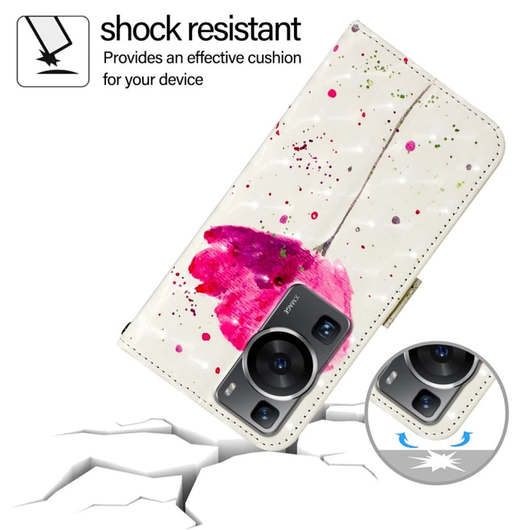For Huawei P60 3D Painting Horizontal Flip Leather Phone Case