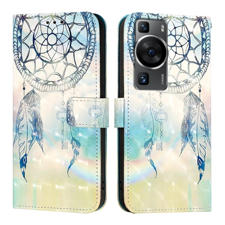 For Huawei P60 Pro 3D Painting Horizontal Flip Leather Phone Case
