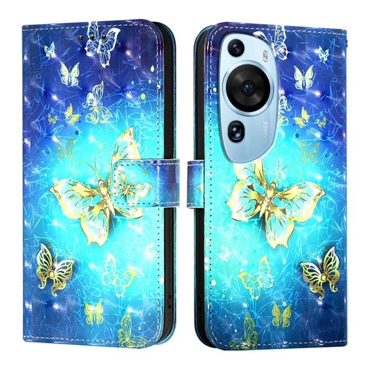 For Huawei P60 Art 3D Painting Horizontal Flip Leather Phone Case