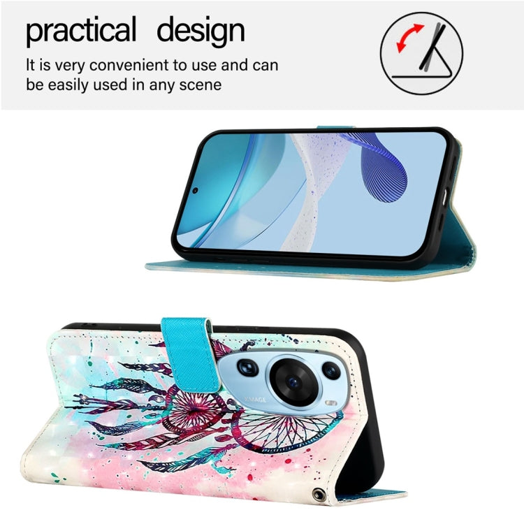 For Huawei P60 Art 3D Painting Horizontal Flip Leather Phone Case